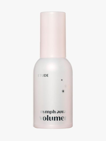 Etude Nymph Aura Volumer in branded component on a light gray background
